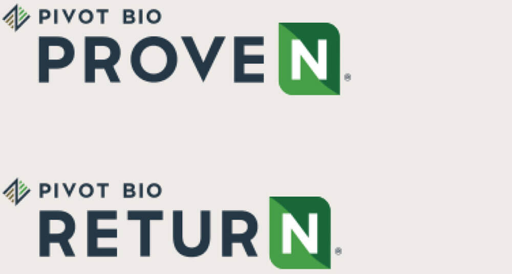 Pivot Bio PROVEN & RETURN logos